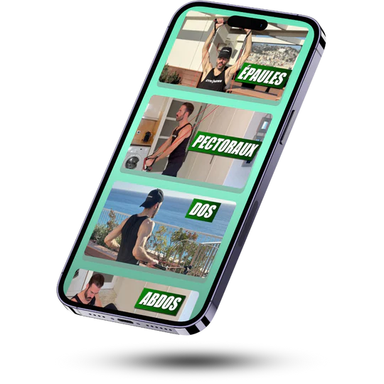 Cette application propose une vaste bibliothèque d&#39;exercices  spécialement pour les élastiques et pour maximiser l&#39;utilisation de votre pack GymKross, à la maison ou en extérieur.