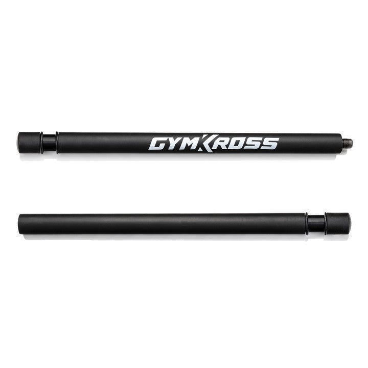 Barre ajustable Gymkross noire, robuste et conçue pour supporter jusqu&#39;à 200 kg, idéale pour les exercices de résistance et de musculation.
